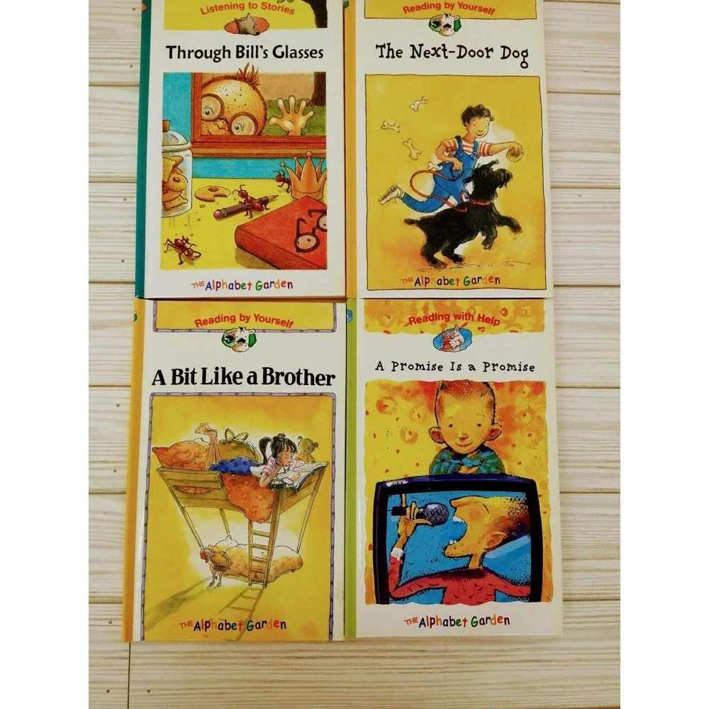 Bundle of Kids Hardcover Books Reading by Yourself Help Alphabet Garden LOT of 4
